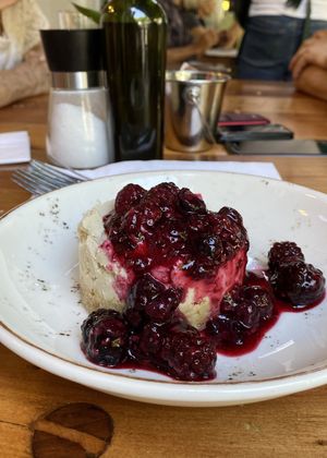 Cheesecake   at El Huerto in Santiago