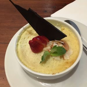 asado de coco!  at El Huerto in Santiago