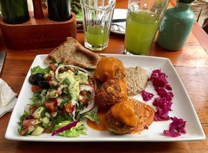 Falafel  at El Huerto in Santiago