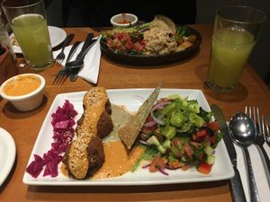 Falafel  at El Huerto in Santiago