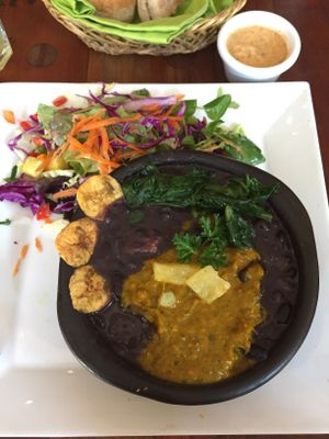 Daily menu Indian Dal at El Huerto in Santiago