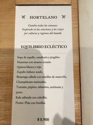 This was today’s special and it was DELICIOUS!! at El Huerto in Santiago