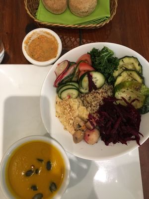 This was today’s special and it was DELICIOUS!!! at El Huerto in Santiago