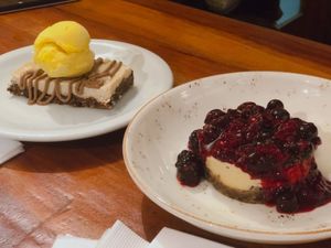 Desserts  at El Huerto in Santiago