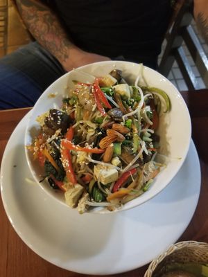 Vegetales salteados at El Huerto in Santiago