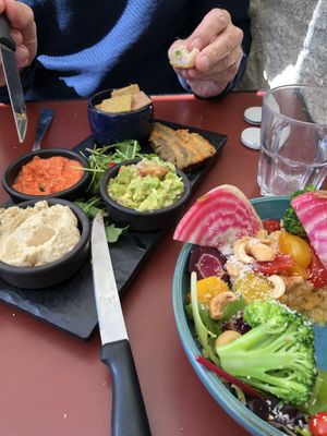 Very nice sharing platter - make sure it’s totally vegan  at Utopia in Bordeaux