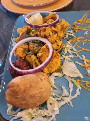 Pakoras vegetales #Veganuary at Indian Garden in Valencia
