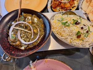 Saag Channa #Veganuary at Indian Garden in Valencia