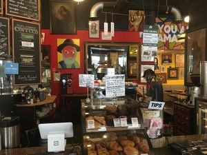 Counter at Java's Cafe in Rochester