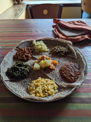 Vegan combo at The Blue Nile in Ann Arbor