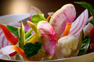 Bagna cauda at Natural Dining Wald Haus - ヴァルト ハウス 森の家 in Tokyo