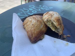 Pea pastizzis  at Coffee Circus Joy in Marsalforn