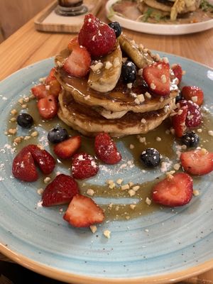 Vegan pancakes  at Brunchit in Malaga