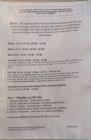 vines at Formidable Pelikan in St Gallen