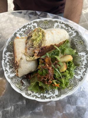 mushroom wrap  at Formidable Pelikan in St Gallen