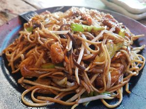 Tofu and mixed veg Yakisoba at Mr Miyagi in Sheffield