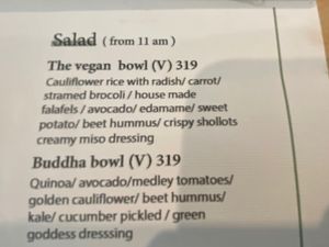 I wanted that cauliflower rice but stuck with my breakfast plan!  at At Twentytwo in Phuket