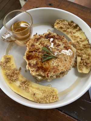Banana oatmeal pancakes   at At Twentytwo in Phuket