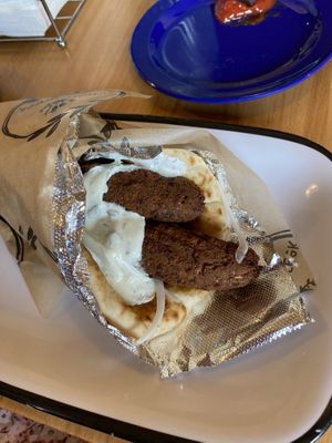 Falafel gyro in a pita breadd  at Simply Greek in Hershey