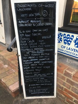 Our current menu at Sweetmeats in Sudbury