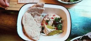 Hummus at Wolf Sharing Food Market in Brussels