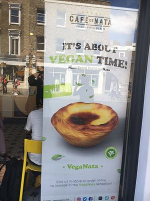 Sign at Cafe De Nata in North West London