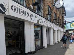 Entrance at Cafe De Nata in North West London