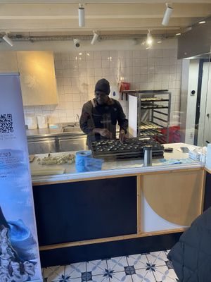 Natas being made #Veganuary at Cafe De Nata in North West London