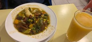 Cazuela con cochayuyo  at El Naturista - Moneda in Santiago