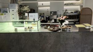 interior of location - view towards the counter at ODOV - 오도브 in Seoul