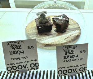 display of brownies at ODOV - 오도브 in Seoul