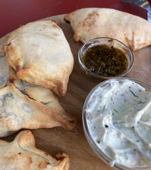 Vegan Empanadas  at Hala Empanada im KiT Café in Dusseldorf