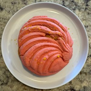 concha (that survived two days and a 5 hour car trip home — still great!)  at Los Tarascos in Santa Barbara