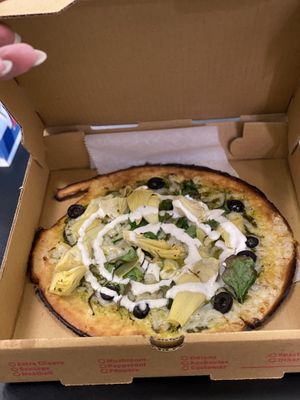 Such a delicious pizza!   #Veganuary at Pizzeria Halt in Cherry Hill