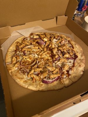 BBQ Chick’n Pizza  at Pizzeria Halt in Cherry Hill