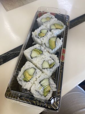 California roll no crab   at Tasty Hibachi in Arkadelphia