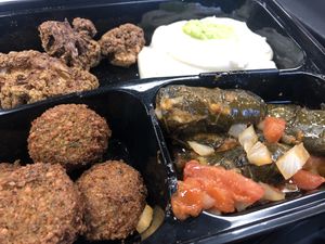 Vegan protein plate. Yum!   at Pita or Bowl in Springfield