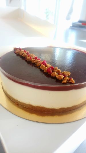 Cheesecake at Les Douceurs du Colibri in Dijon