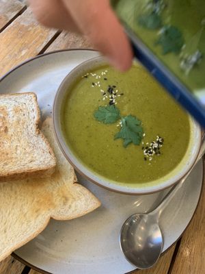 The soup was so good (they don’t have vegan butter though )  at JaJa Cafe & Spice in Koh Phi Phi