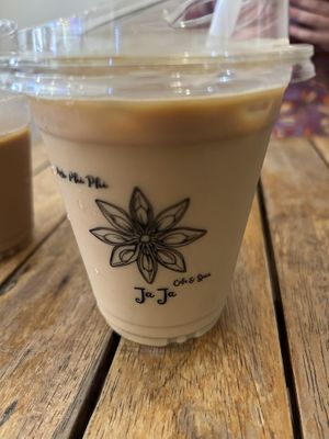 Oat lattee  at JaJa Cafe & Spice in Krabi