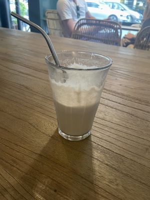 Chai latte with almond milk  at Sèves in Nancy