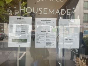 Menu  at Sèves in Nancy