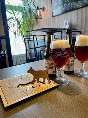 Lekkere trappist! at Friterie Sebastien in Stavelot