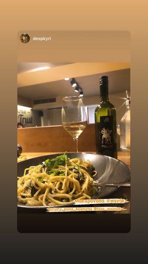 Pasta with wine  at Crusty in Kalamata