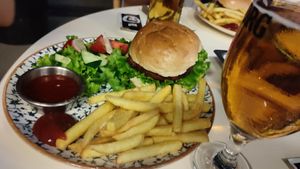 Vegi burger at Küff Yeldeğirmeni in Istanbul