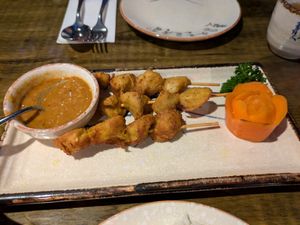 Satay skewers at 1423 China Kitchen in Windsor