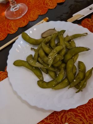 Edamame beans at Albufeira Sushi in Albufeira
