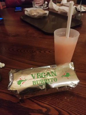 Vegan burrito at Casa de Coco in Chessy