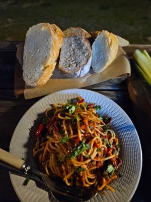 Pasta verdura at Drunk Cherry in Gudauri