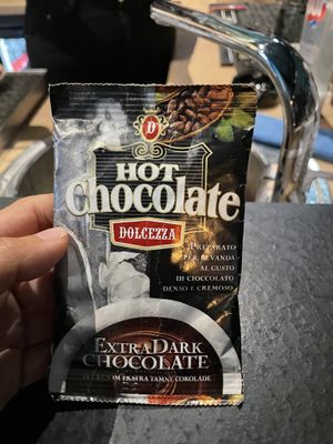 Chocolate powder  at Mazel Tov in Mostar